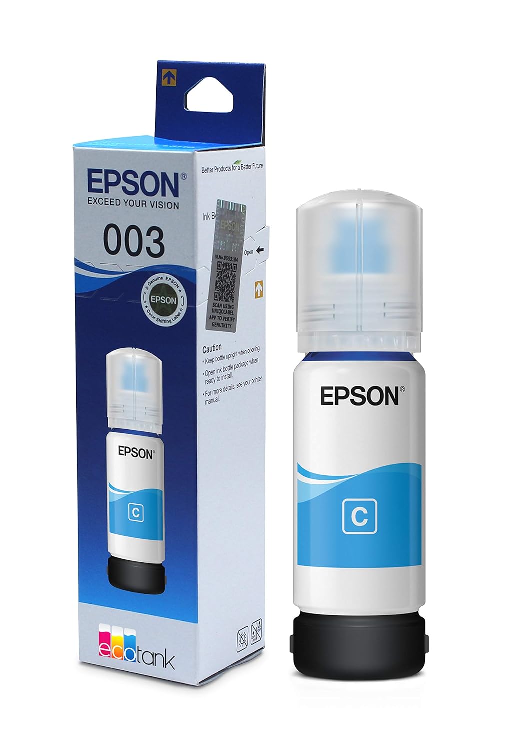 Epson 003 Ink Bottle Cyan L3250/L3210/L3110/L3150