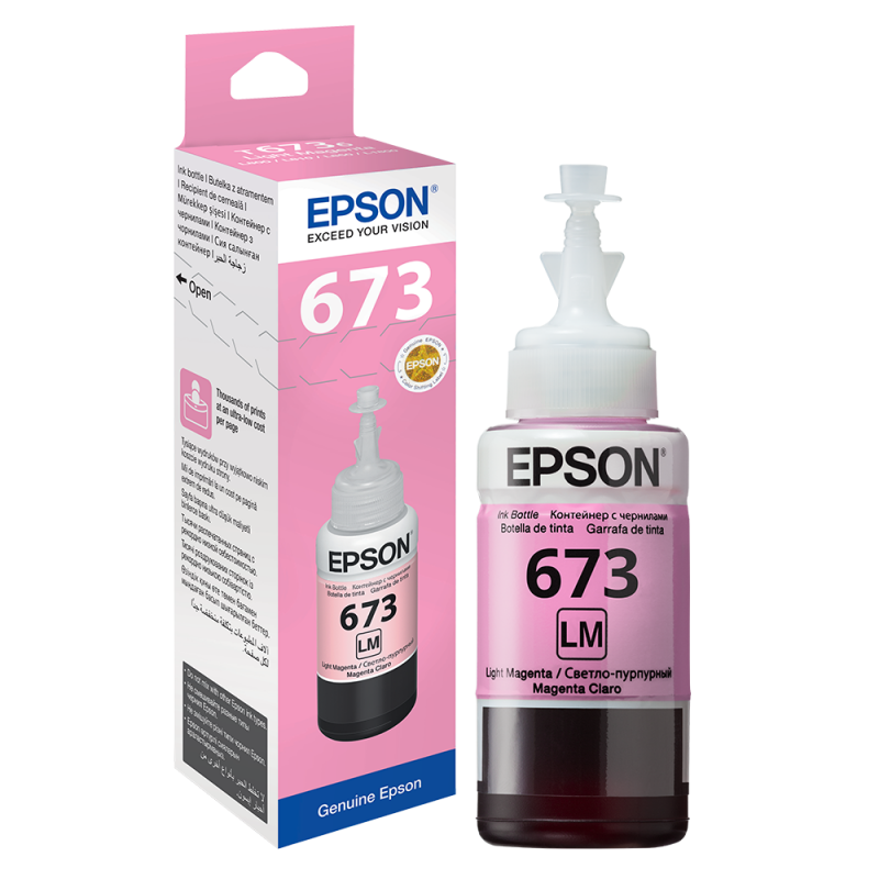 Epson 673 Ink Bottle Light Magenta L800/805/810/850/1800