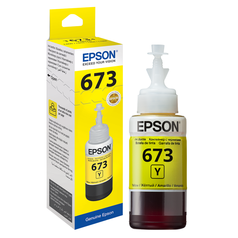Epson 673 Ink Bottle Yellow L800/805/810/850/1800