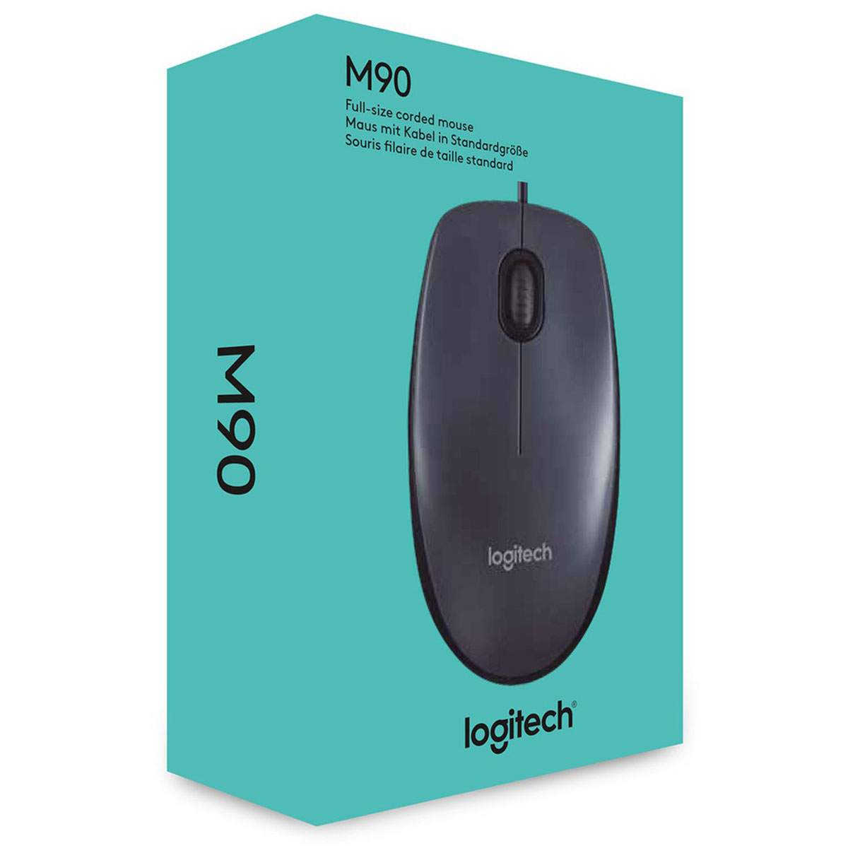 Logitech M90 USB Wired Mouse (3Y)