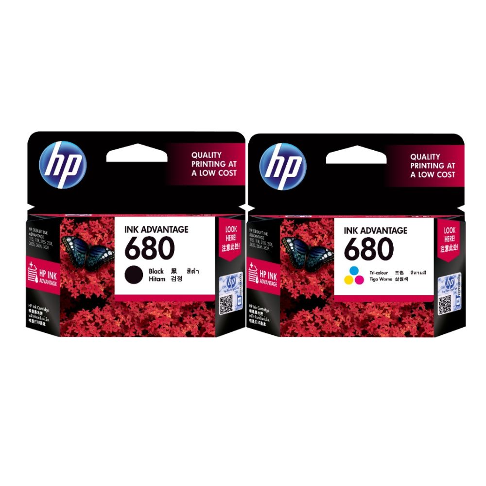  Click to enlarge HP 680 Cartridge Black & Color Original