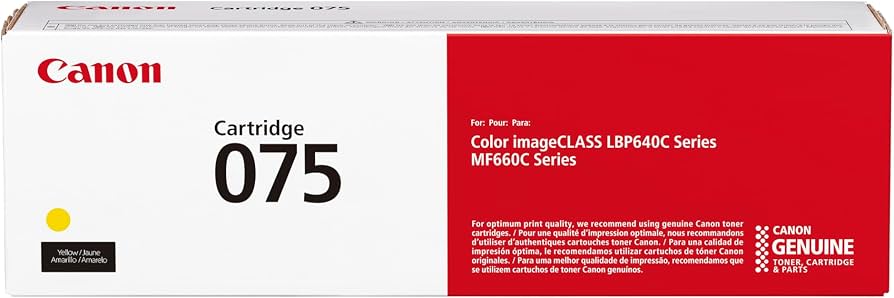 Canon 075 Yellow Toner Cartridge
